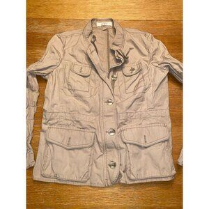 Loft Womens Beige Military Style Utility Jacket Size MP